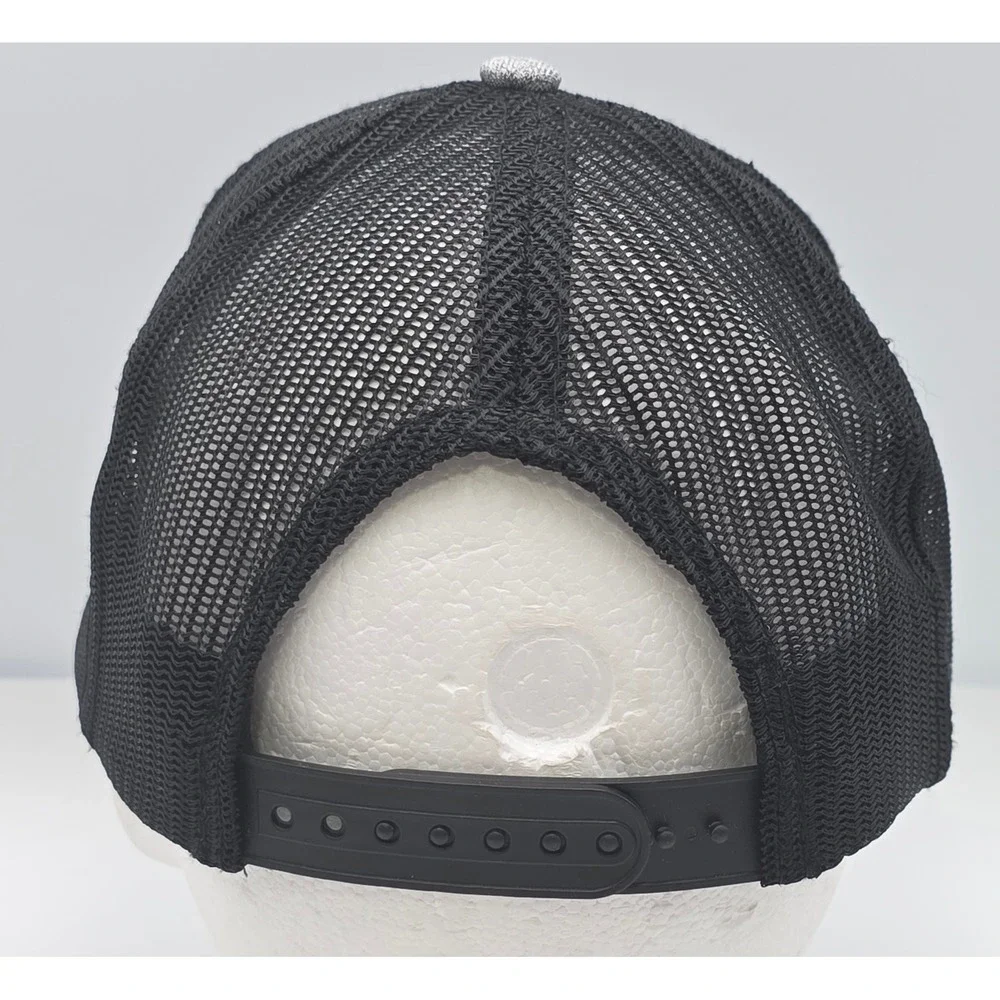 John Deere Trucker Hat Grey Black Embroidered Logo Snapback